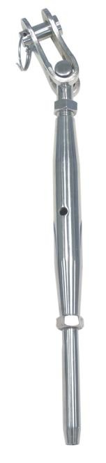 Glanzende metalen wantspanner met vork, pen en ring op witte achtergrond